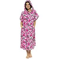 CityComfort Poncho De Toalla con Capucha para Adultos Bata para Cambiarse con Bolsillos | De Algodón 100% | para Hombre…
